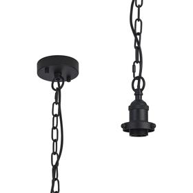 D1022BL  Dreifa Curved Single Pendant (FRAME ONLY), 1 x E27, Satin Black (Maximum Load 5kg)